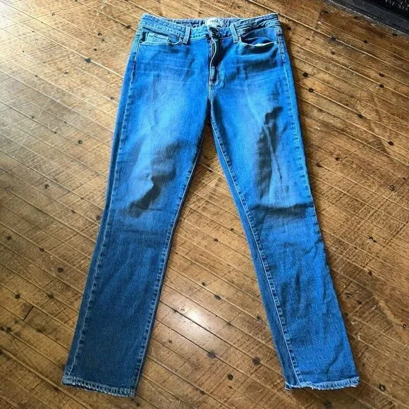 Paige Julia ankle medium wash distressed 31 jeans - Picture 2 of 5